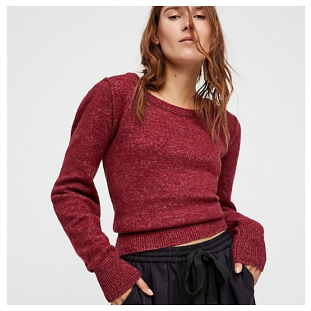 FREE PEOPLE Complete Me Alpaca & Cotton Pullover